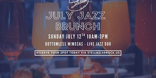 Jazz Brunch at Stella's! 