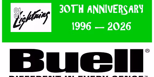 Buell S1 Lightning 30th Anniversary, Sunday 17th May 2026. 