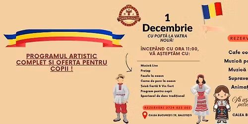 1 decembrie cu poft\u0103 la Vatra Nou\u0103