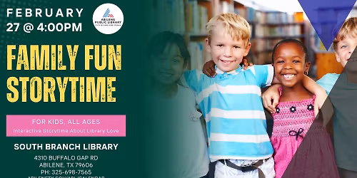 Family Fun: Library Love (South Branch)