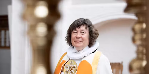 Sangaften "S\u00f8nderjysk salmebog" med biskoppen