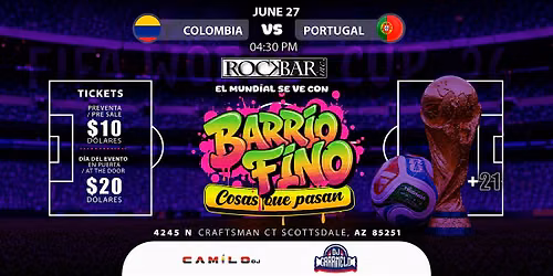 COLOMBIA vs PORTUGAL FIFA WORLD CUP 2026