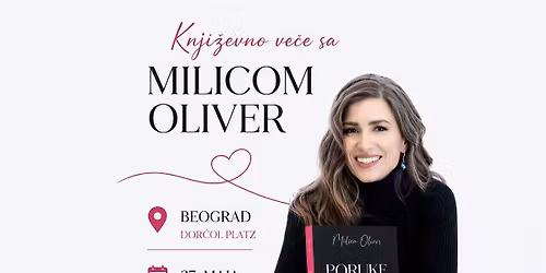 KNJI\u017dEVNO VE\u010cE SA MILICOM OLIVER U BEOGRADU