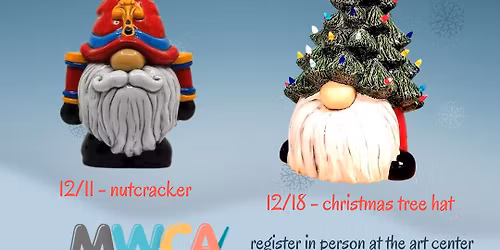 Paint Your Own Ceramics \u2013 Holiday Gnome Workshops!