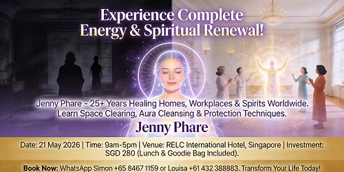 Jenny Phare Clearing Experience Workshop in Singapore