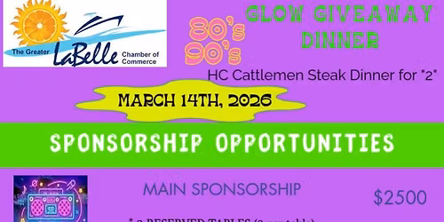 Annual Giveaway Dinner 80's - 90's Glow Theme