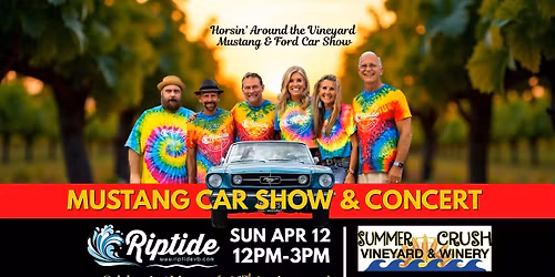 Mustang Car Show & Riptide Concert 