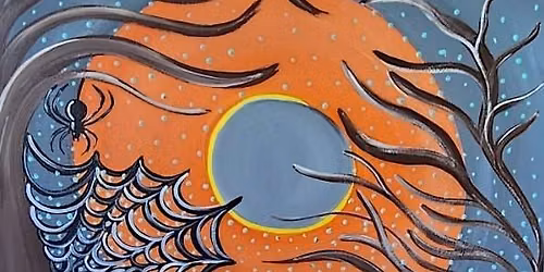 Sip and fun Painting event at Brick and Barrel: Haunted Woods Paint and sip