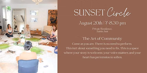 The Art of Community Sunset Circle with Staci Berrey