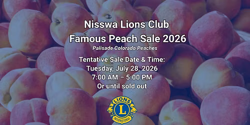Nisswa Lions Club Famous Palisade Colorado Peach Sale 2026