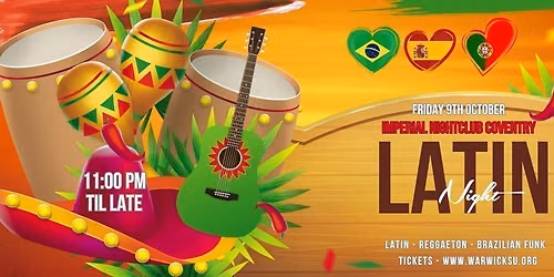 Latin Night | Coventry &amp; Warwick Freshers 2026