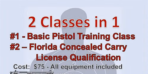 Basic Handgun Training: This class teaches the basics of handgun use
