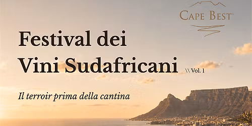 Festival dei Vini Sudafricani \\\\ Vol 1.