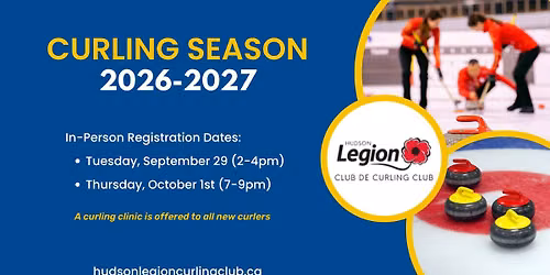 Curling Registration 2026-2027 Season