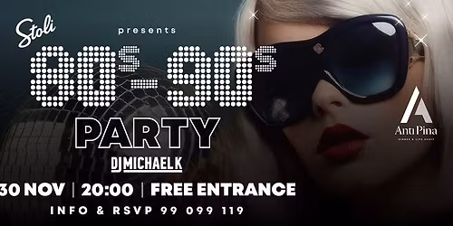 Sunday Reunion 80s & 90s Party