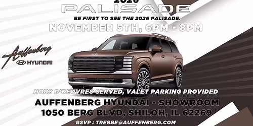Experience The 2026 Palisade (In-Person Showcase)