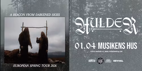 HULDER - 1\/4 - Musikens Hus, G\u00f6teborg