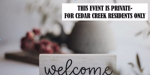 Connect with Cedar Creek Summer Event (Private HOA Event)