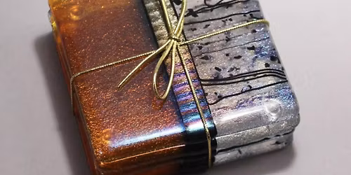 Fused Glass Contemporary Coasters