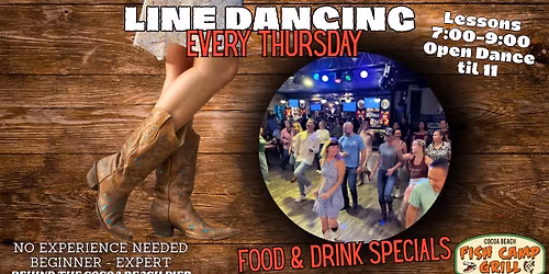 Line Dancing Thursday at Fish Camp
