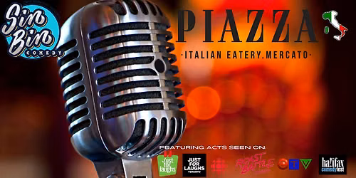 Sin Bin Comedy Show at Piazza Italian Eatery.Mercato Aurora