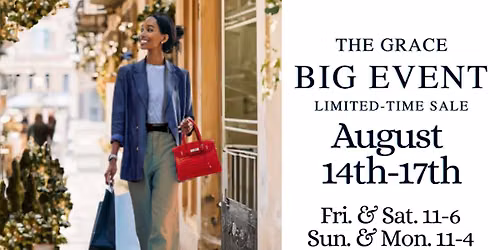 The Grace Boutique Big Event ~ Annual Sale! 