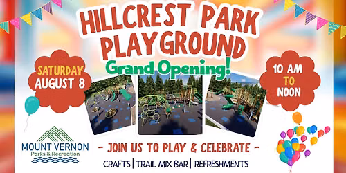 Hillcrest Park Playground Grand Opening!