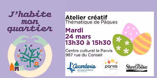 Atelier cr\u00e9atif : th\u00e9matique P\u00e2ques