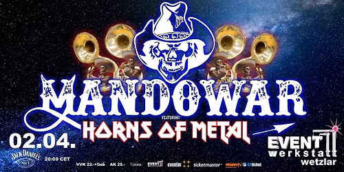 MANDOWAR feat. HORNS OF METAL \u2013 Eventwerkstatt Wetzlar