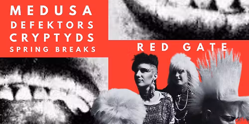 Medusa (UK), Defektors, Cryptyds + Spring Breaks at Red Gate