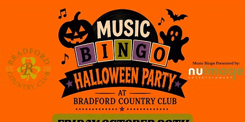 Music Bingo Halloween Party at Bradford Country Club