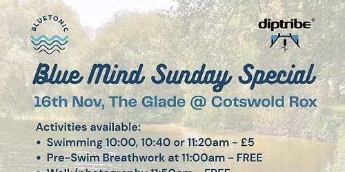 Blue Mind Sunday Special - Outdoor Swim & More! 