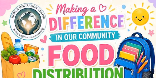 Food Distribution & Backpack Giveaway!