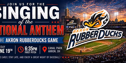 National Anthem at the Akron Rubber Ducks Game