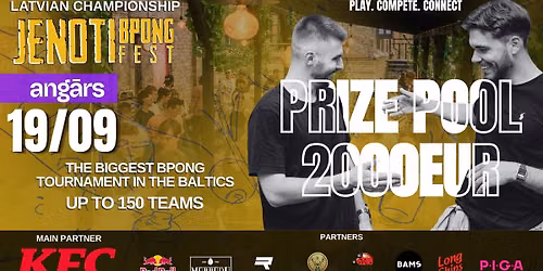 Jenoti BPONG FEST "Latvijas BPONG \u010dempion\u0101ts"