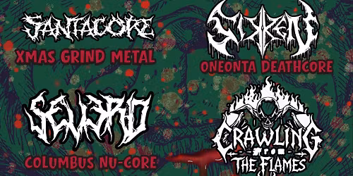 Metal Xmas at True Story Brewing! DROOD, Sikken, Severd, Crawling From The Flames & Santacore!
