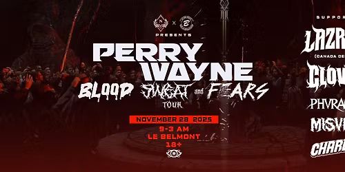 PERRY WAYNE ALBUM TOUR BLOOD, SWEAT AND FEARS
