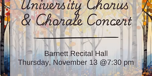 Chorus & Chorale Concert