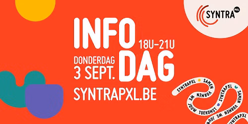 SyntraPXL infodag donderdag 3 september 18u-21u