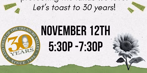 Land Trust of the Treasure Valley | One Last Cheers to 30 Years