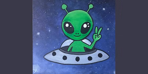 Kids Space Art Camp- Alien Day @ Happily Painted Studio