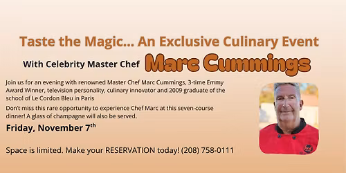 Taste the Magic: An Exclusive Terraza Culinary Event with Marc Cummings