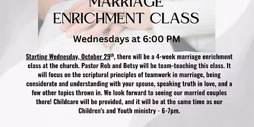Marriage Enrichment Class