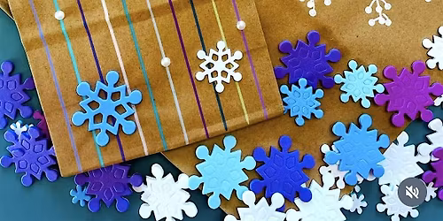 Snowflakes and Gift Bags \u2744\ufe0f| Creative Art Social at BookGive