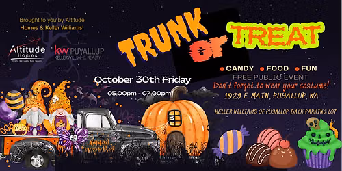 Halloween Trunk or Treat \u2013 Free Family Event in Puyallup