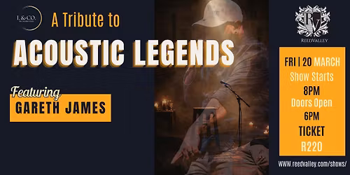 Gareth James at Reedvalley with ACOUSTIC LEGENDS