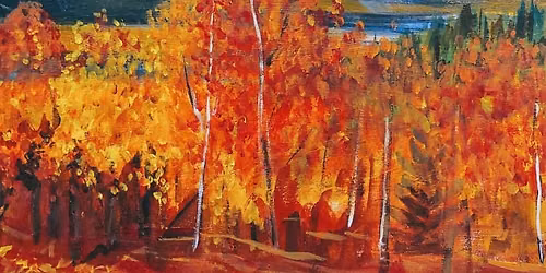 "Fall in the Tetons" The Virginian Saloon, Jackson