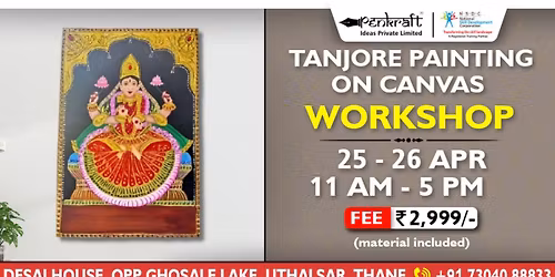 Penkraft Tanjore Painting on Canvas Workshop