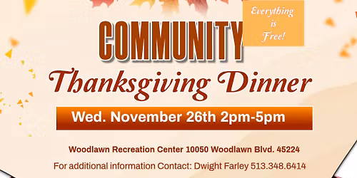 12th Annual Community Thanksgiving Dinner