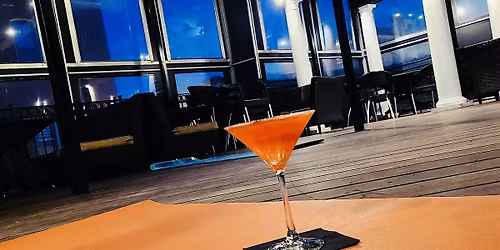 Rooftop Yoga & Martinis~ Wed, April 29 @ 6:00 at The Q on Main Street